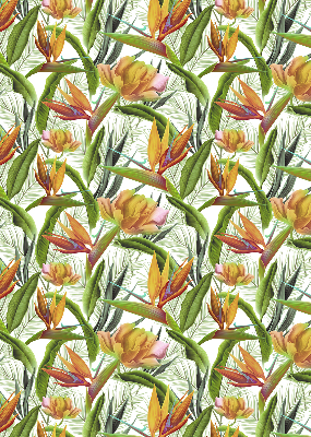 Rolgordijn voor het raam Exotische planten