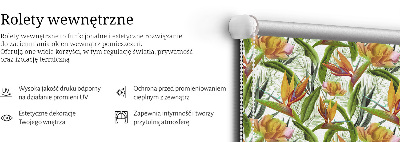 Rolgordijn voor het raam Exotische planten