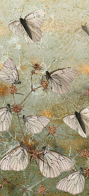 Rolgordijn voor het raam Vlinders in de weide