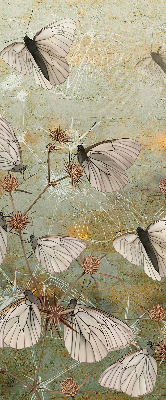 Rolgordijn voor het raam Vlinders in de weide