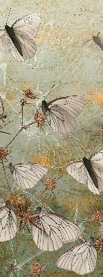 Rolgordijn voor het raam Vlinders in de weide