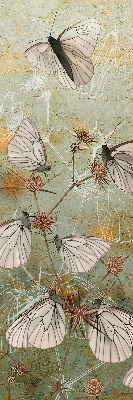 Rolgordijn voor het raam Vlinders in de weide