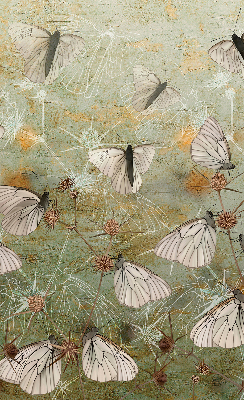 Rolgordijn voor het raam Vlinders in de weide