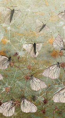 Rolgordijn voor het raam Vlinders in de weide