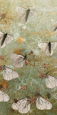 Rolgordijn voor het raam Vlinders in de weide