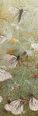 Rolgordijn voor het raam Vlinders in de weide