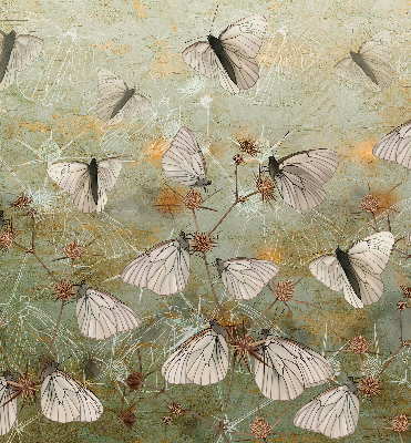 Rolgordijn voor het raam Vlinders in de weide