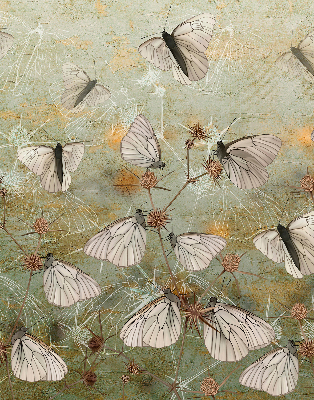 Rolgordijn voor het raam Vlinders in de weide