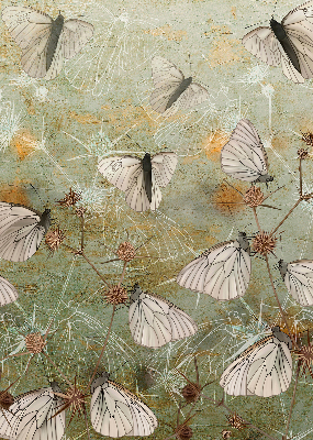 Rolgordijn voor het raam Vlinders in de weide