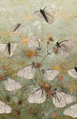 Rolgordijn voor het raam Vlinders in de weide