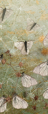 Rolgordijn voor het raam Vlinders in de weide