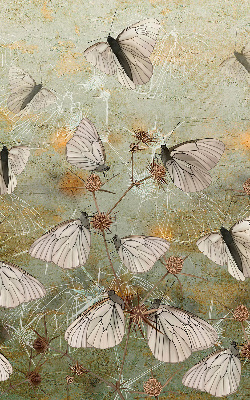 Rolgordijn voor het raam Vlinders in de weide