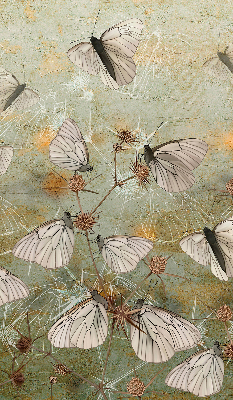 Rolgordijn voor het raam Vlinders in de weide