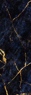 Rolgordijn voor het raam Marineblauw marmer