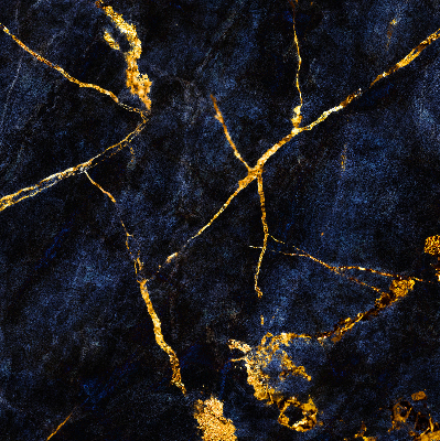 Rolgordijn voor het raam Marineblauw marmer