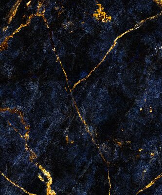 Rolgordijn voor het raam Marineblauw marmer