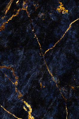 Rolgordijn voor het raam Marineblauw marmer