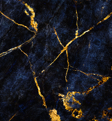 Rolgordijn voor het raam Marineblauw marmer