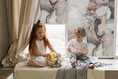 Rolgordijn verduisterend Grijs marmer