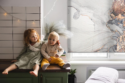 Rolgordijn verduisterend Grijs marmer