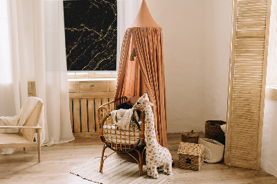 Rolgordijn voor het raam Zwart marmer