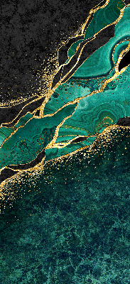 Rolgordijn verduisterend Groen marmer