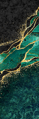 Rolgordijn verduisterend Groen marmer