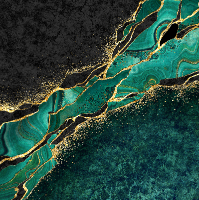 Rolgordijn verduisterend Groen marmer