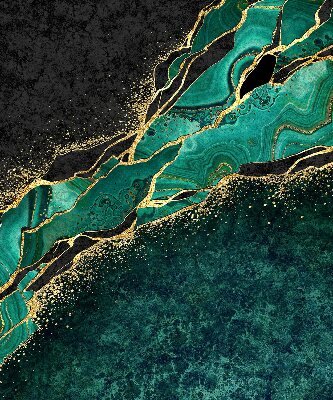 Rolgordijn verduisterend Groen marmer