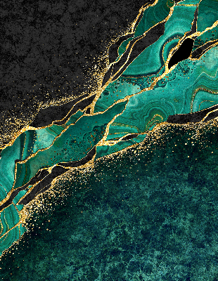 Rolgordijn verduisterend Groen marmer