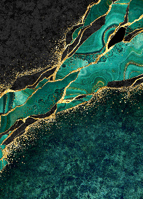 Rolgordijn verduisterend Groen marmer