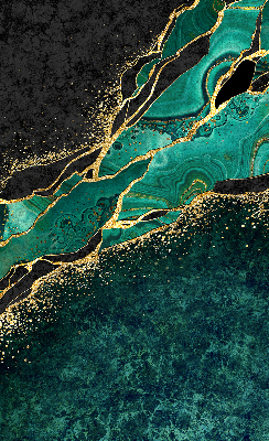 Rolgordijn verduisterend Groen marmer