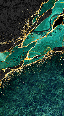 Rolgordijn verduisterend Groen marmer