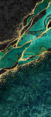 Rolgordijn verduisterend Groen marmer