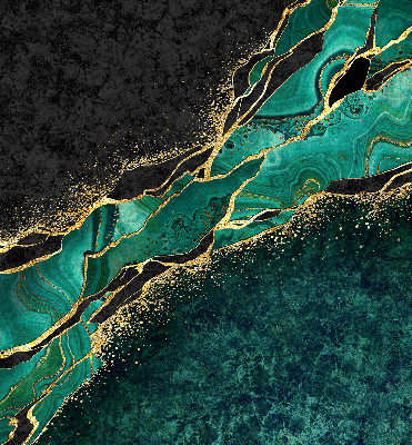 Rolgordijn verduisterend Groen marmer