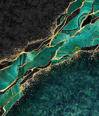 Rolgordijn verduisterend Groen marmer