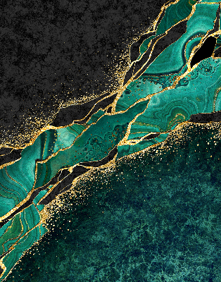 Rolgordijn verduisterend Groen marmer