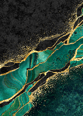 Rolgordijn verduisterend Groen marmer