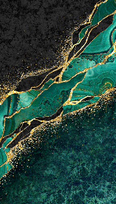 Rolgordijn verduisterend Groen marmer