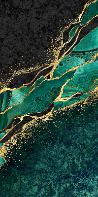 Rolgordijn verduisterend Groen marmer