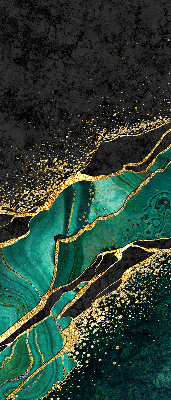 Rolgordijn verduisterend Groen marmer