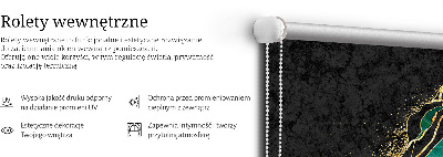 Rolgordijn verduisterend Groen marmer