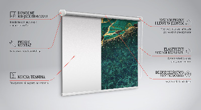 Rolgordijn verduisterend Groen marmer