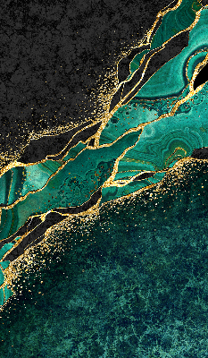 Rolgordijn verduisterend Groen marmer