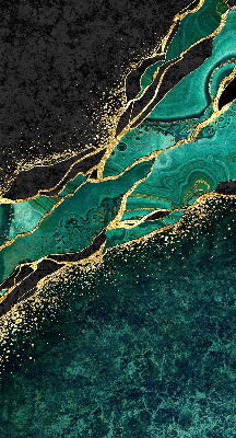 Rolgordijn verduisterend Groen marmer