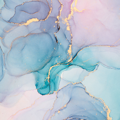 Rolgordijn voor het raam Blauwe marmer