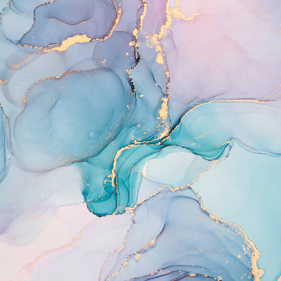 Rolgordijn voor het raam Blauwe marmer