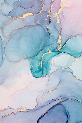 Rolgordijn voor het raam Blauwe marmer