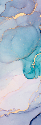 Rolgordijn voor het raam Blauwe marmer