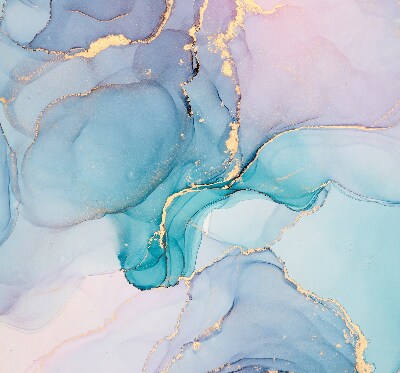 Rolgordijn voor het raam Blauwe marmer